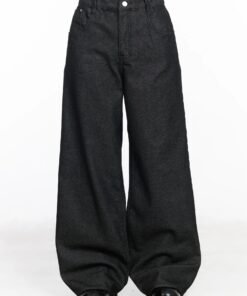 Classic Mid Rise Straight Denim Jeans