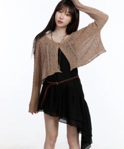 Button Front Knit Outerwear Cardigan