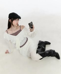 Lace Front Slim Festival Crop Top