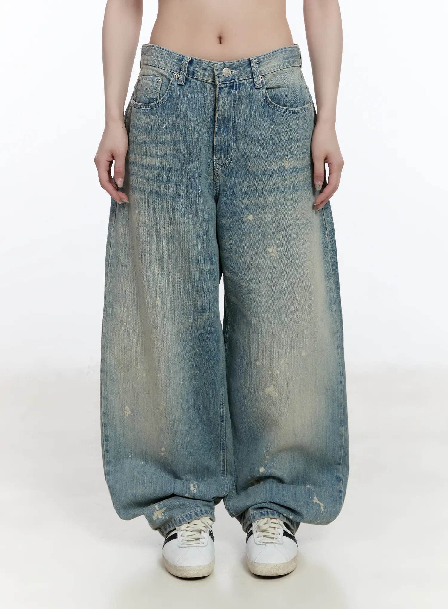 Mid Rise Tapered Leg Denim Jeans - Image 2