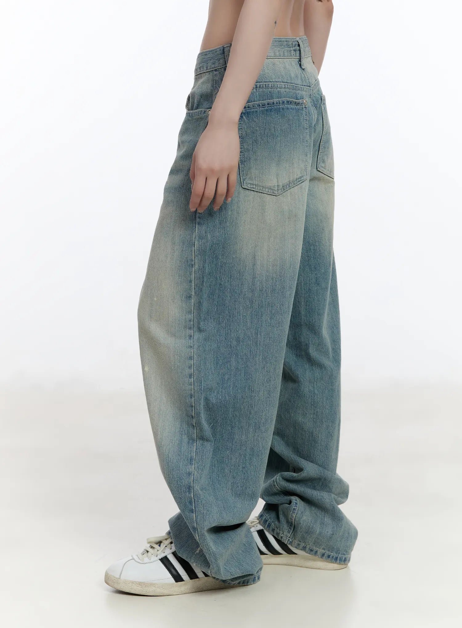 Mid Rise Tapered Leg Denim Jeans - Image 3