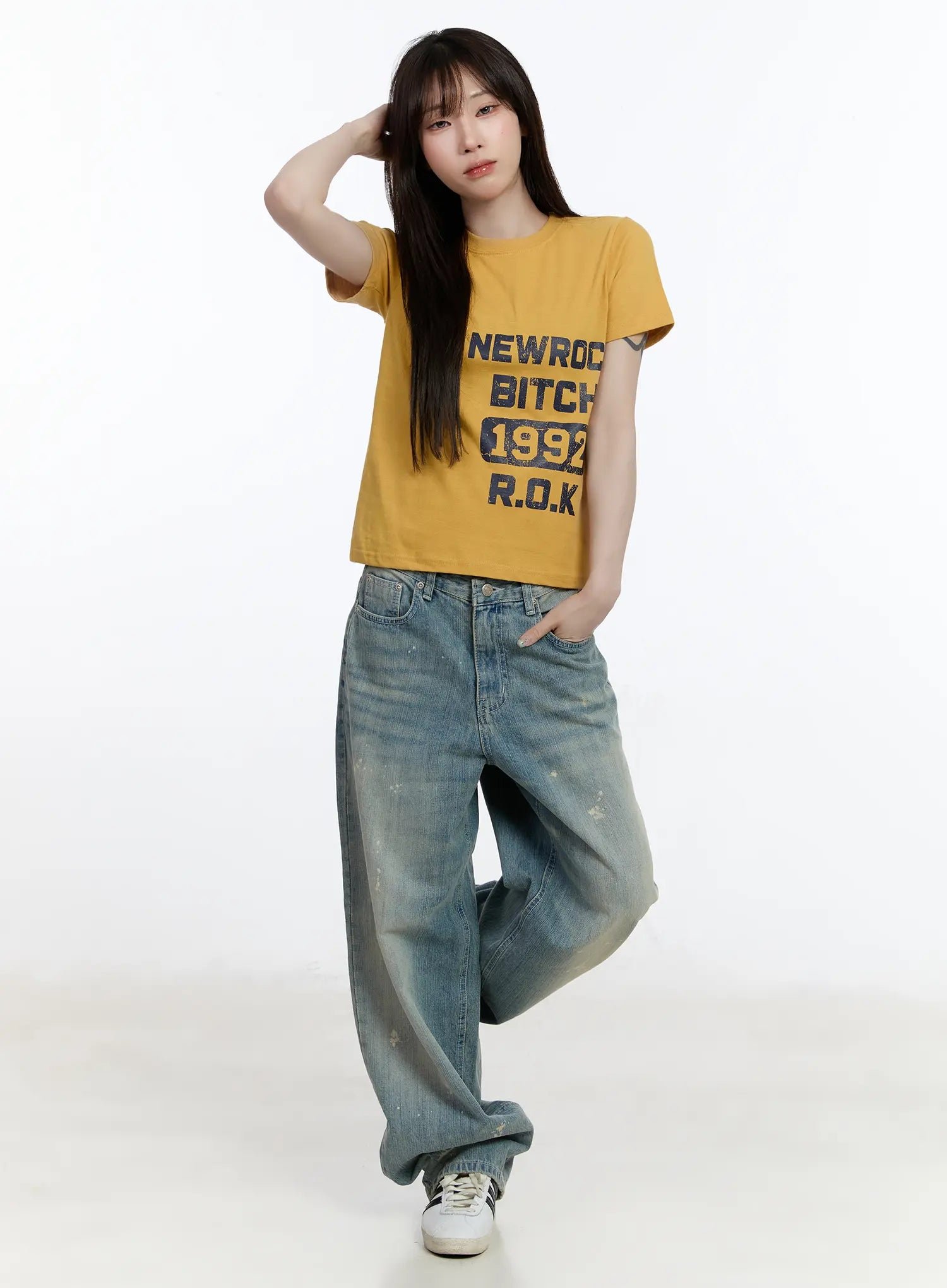 Mid Rise Tapered Leg Denim Jeans - Image 5