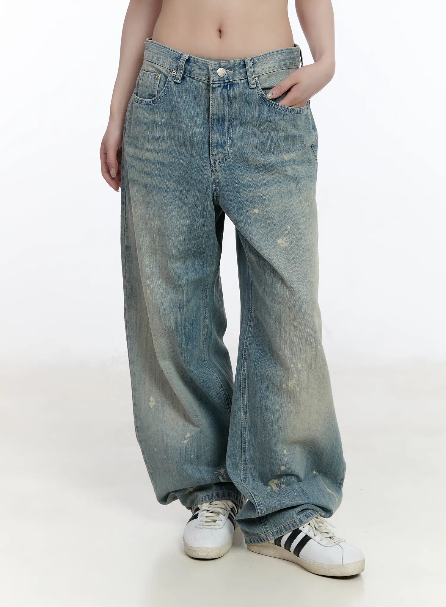 Mid Rise Tapered Leg Denim Jeans - Image 10