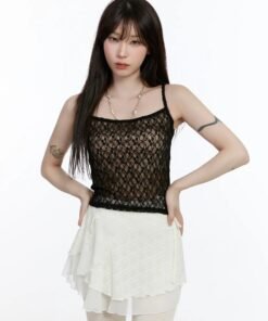 Strap Detail Fitted Festival Top