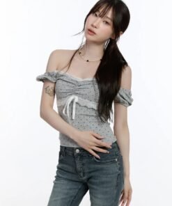 Relaxed Fit Half Sleeve Cotton Top