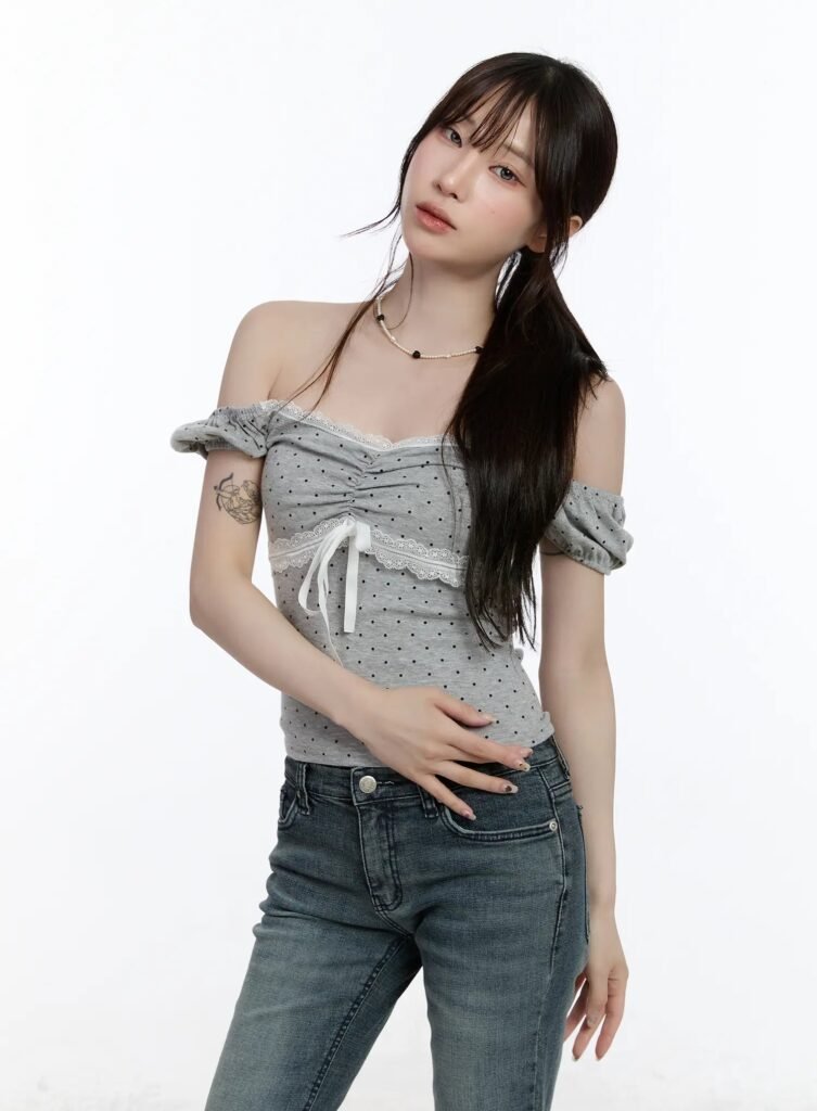 Relaxed Fit Half Sleeve Cotton Top