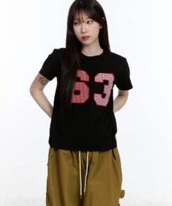 V-Neck Button Front Slim Fit Top