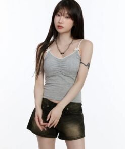 Asymmetric Strap Festival Crop Top