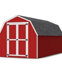 Little Cottage Co. 8 x 16 Foot Value Gambrel Barn with 4 Foot Sidewalls – Precut Kits